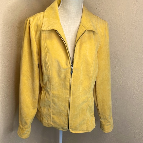 Christopher & Banks Jackets & Blazers - Christopher & Banks Corduroy Yellow Jacket
